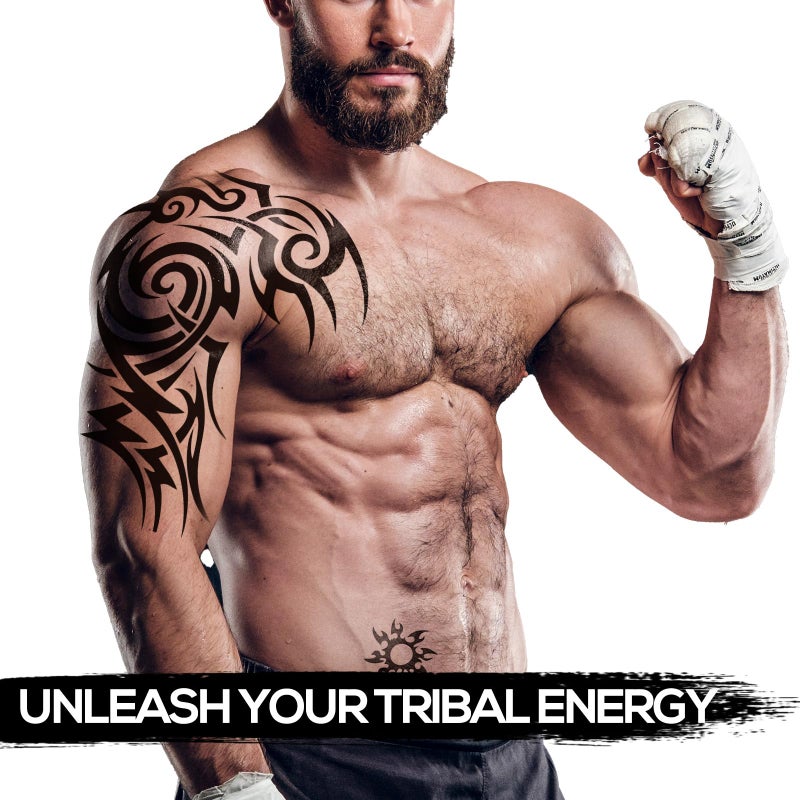 Kotbs 2 Sheets Large Totem Temporary Tattoos for Men and Women Waterproof Full Arm Fake Tattoo Stickers Realistic Body Art for Adults Shoulder Chest Back - Image 3